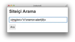 HTML injection payload