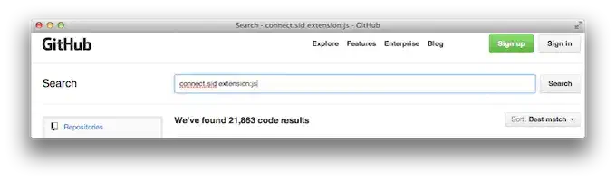 connect.sid extension:js